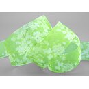 3 m x 40 mm Dekoband EVA GRN Apfelgrn Chiffon mit...