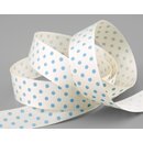 3 m x 25 mm Dekoband gepunktet Hello Baby Ripsband...