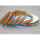 20 m x 10 mm Dekoband Rainbow Regenbogen Schleifeband...