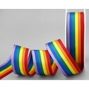 20 m x 25 mm Dekoband Rainbow Regenbogen Schleifeband...
