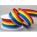 20 m x 35 mm Dekoband Rainbow Regenbogen Schleifeband...