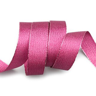 VIENNA 20 m x 25 mm BEERE Metallik Dekoband mit Lurex Brokat Geschenkband Schleifenband mit Glanz