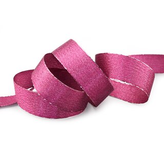 VIENNA 3 m x 25 mm BEERE Metallik Dekoband mit Lurex Brokat Geschenkband Schleifenband mit Glanz