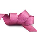 VIENNA 3 m x 40 mm BEERE Metallik Dekoband mit Lurex...
