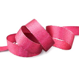 VIENNA 3 m x 25 mm PINK Silber Metallik Dekoband mit Lurex Brokat Geschenkband Schleifenband mit Glanz