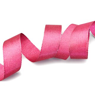 VIENNA 20 m x 40 mm PINK Silber Metallik Dekoband mit Lurex Brokat Geschenkband Schleifenband mit Glanz