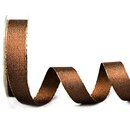 VIENNA 20 m x 25 mm BRAUN Gold Metallik Dekoband mit...