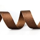 VIENNA 3 m x 25 mm BRAUN Gold Metallik Dekoband mit Lurex...