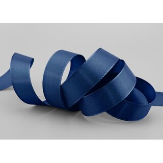 Dekoband TAFTBAND 3 m x 25 mm DUNKELBLAU Blau...