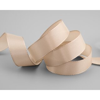 Dekoband TAFTBAND 3 m x 25 mm BEIGE Geschenkband...