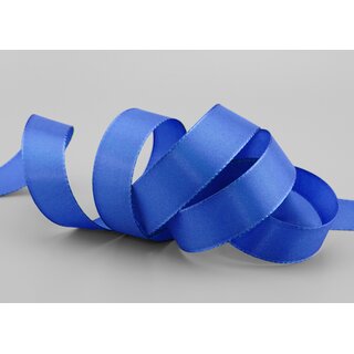 Dekoband TAFTBAND 3 m x 25 mm BLAU Mittelblau...