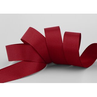 Dekoband TAFTBAND 3 m x 25 mm BORDEAUX Geschenkband Stoffband Taft Visco