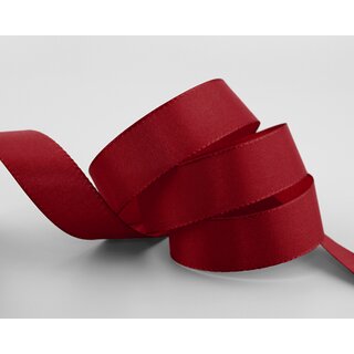Dekoband TAFTBAND 3 m x 25 mm BORDEAUX Geschenkband Stoffband Taft Visco