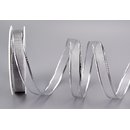 20 m x 15 mm Dekoband LUX SILBER glnzend Schleifenband...
