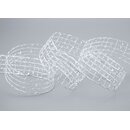 3 m x 25 mm Gitterband Alex SILBER Dekoband mit...