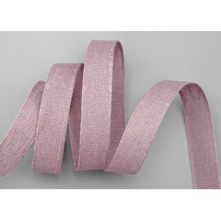 3 m x 15 mm Baumwollband Uni Altrosa Flieder Dekoband aus 100% Baumwolle umweltfreundlich biologisch abbaubar natrlich