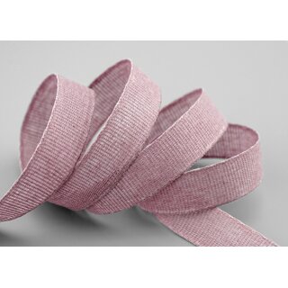 3 m x 15 mm Baumwollband Uni Altrosa Flieder Dekoband aus 100% Baumwolle umweltfreundlich biologisch abbaubar natrlich