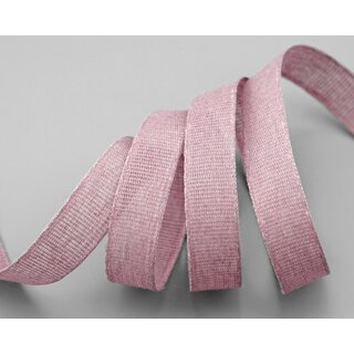 3 m x 15 mm Baumwollband Uni Altrosa Flieder Dekoband aus 100% Baumwolle umweltfreundlich biologisch abbaubar natrlich