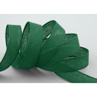 3 m x 15 mm Baumwollband Uni DUNKELGRN Grn Dekoband aus 100% Baumwolle umweltfreundlich biologisch abbaubar natrlich