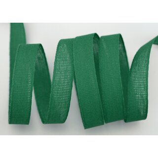 3 m x 15 mm Baumwollband Uni DUNKELGRN Grn Dekoband aus 100% Baumwolle umweltfreundlich biologisch abbaubar natrlich