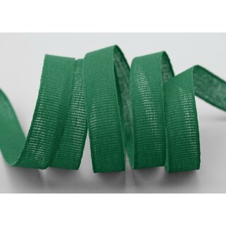 3 m x 15 mm Baumwollband Uni DUNKELGRN Grn Dekoband aus 100% Baumwolle umweltfreundlich biologisch abbaubar natrlich