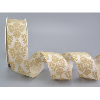 BAROCK 20 m x 40 mm Rolle Dekoband Premium Geschenkband...