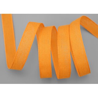 3 m x 15 mm Baumwollband Uni ORANGE Dekoband aus 100% Baumwolle umweltfreundlich biologisch abbaubar natrlich