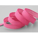 3 m x 15 mm Baumwollband Uni PINK Himbeere Dekoband aus...
