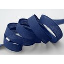 20 m x 15 mm Baumwollband Uni DUNKELBLAU Blau Dekoband...