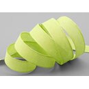20 m x 15 mm Baumwollband Uni GRN Apfelgrn Hellgrn...