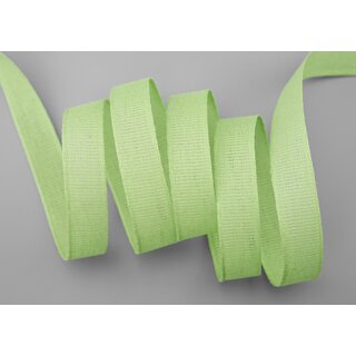 20 m x 15 mm Baumwollband Uni LINDGRN Altgrn Hellgrn Dekoband aus 100% Baumwolle umweltfreundlich biologisch abbaubar natrlich