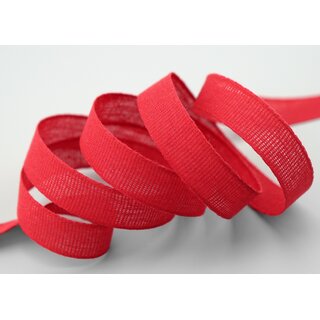 20 m x 15 mm Baumwollband Uni ROT Dekoband aus 100% Baumwolle umweltfreundlich biologisch abbaubar natrlich