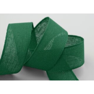 3 m x 25 mm Baumwollband Uni DUNKELGRN Grn Dekoband aus 100% Baumwolle umweltfreundlich biologisch abbaubar natrlich