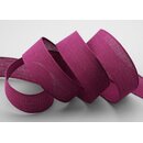3 m x 25 mm Baumwollband Uni FUCHSIA Beere Dekoband aus...