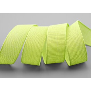 3 m x 25 mm Baumwollband Uni GRN Apfelgrn Hellgrn Dekoband aus 100% Baumwolle umweltfreundlich biologisch abbaubar natrlich