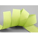 3 m x 25 mm Baumwollband Uni GRN Apfelgrn Hellgrn...