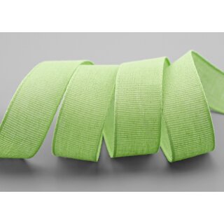 3 m x 25 mm Baumwollband Uni LINDGRN Altgrn Hellgrn Dekoband aus 100% Baumwolle umweltfreundlich biologisch abbaubar natrlich