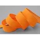 3 m x 25 mm Baumwollband Uni ORANGE Dekoband aus 100%...
