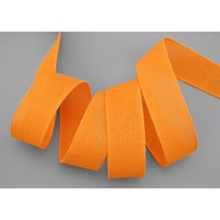 20 m x 25 mm Baumwollband Uni ORANGE Dekoband aus 100% Baumwolle umweltfreundlich biologisch abbaubar natrlich