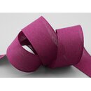 3 m x 40 mm Baumwollband Uni FUCHSIA Beere Dekoband aus...