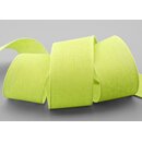 3 m x 40 mm Baumwollband Uni GRN Apfelgrn Hellgrn...