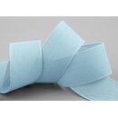 3 m x 40 mm Baumwollband Uni HELLBLAU Dekoband aus 100%...