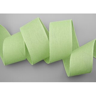 3 m x 40 mm Baumwollband Uni LINDGRN Altgrn Hellgrn Dekoband aus 100% Baumwolle umweltfreundlich biologisch abbaubar natrlich