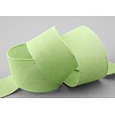 3 m x 40 mm Baumwollband Uni LINDGRN Altgrn Hellgrn...