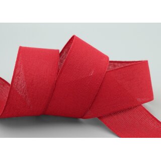 3 m x 40 mm Baumwollband Uni ROT Dekoband aus 100% Baumwolle umweltfreundlich biologisch abbaubar natrlich