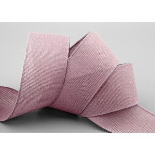 20 m x 40 mm Baumwollband Uni ALTROSA Flieder Dekoband aus 100% Baumwolle umweltfreundlich biologisch abbaubar natrlich