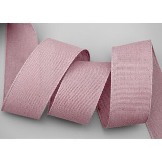20 m x 40 mm Baumwollband Uni ALTROSA Flieder Dekoband aus 100% Baumwolle umweltfreundlich biologisch abbaubar natrlich
