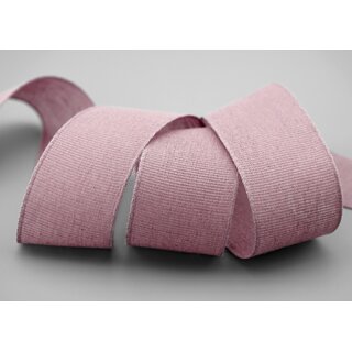 20 m x 40 mm Baumwollband Uni ALTROSA Flieder Dekoband aus 100% Baumwolle umweltfreundlich biologisch abbaubar natrlich