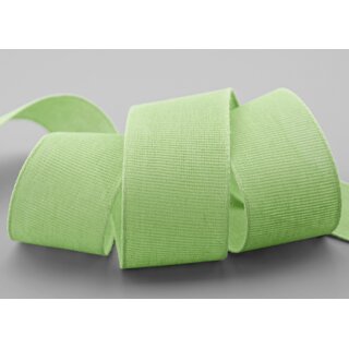 20 m x 40 mm Baumwollband Uni LINDGRN Altgrn Hellgrn Dekoband aus 100% Baumwolle umweltfreundlich biologisch abbaubar natrlich
