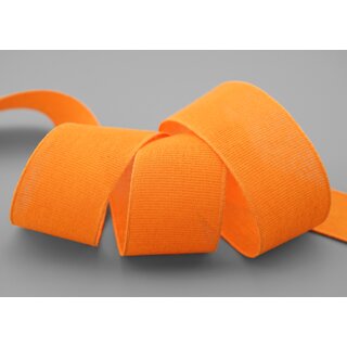 20 m x 40 mm Baumwollband Uni ORANGE Dekoband aus 100% Baumwolle umweltfreundlich biologisch abbaubar natrlich